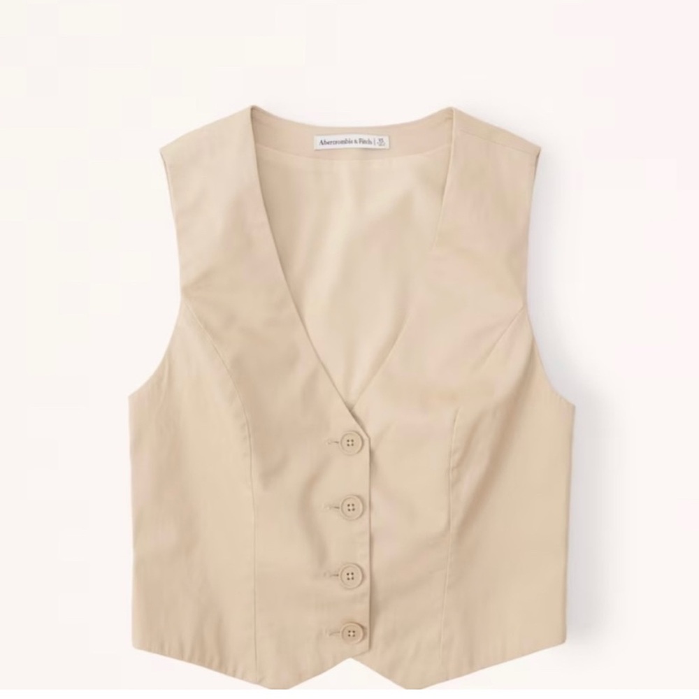 〰️ Cream Vest Blouse 〰️